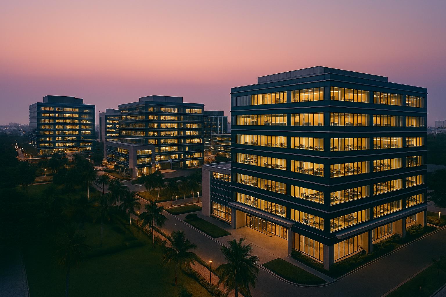 Chennai skyline — 3i People India office
